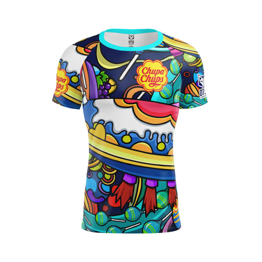 OTSO Herren Kurzarm-Funktionsshirt - Chupa Chups Space – Produktansicht