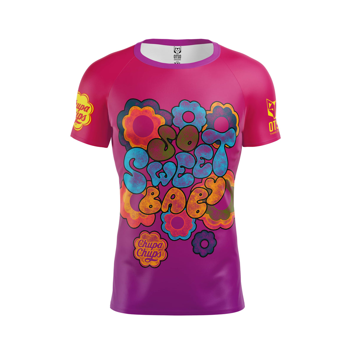 OTSO Herren Kurzarm-Funktionsshirt - Chupa Chups Sweet Baby – Produktansicht