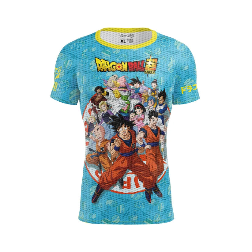 OTSO Herren Kurzarm-Funktionsshirt - Dragon Ball Super Family – Produktansicht
