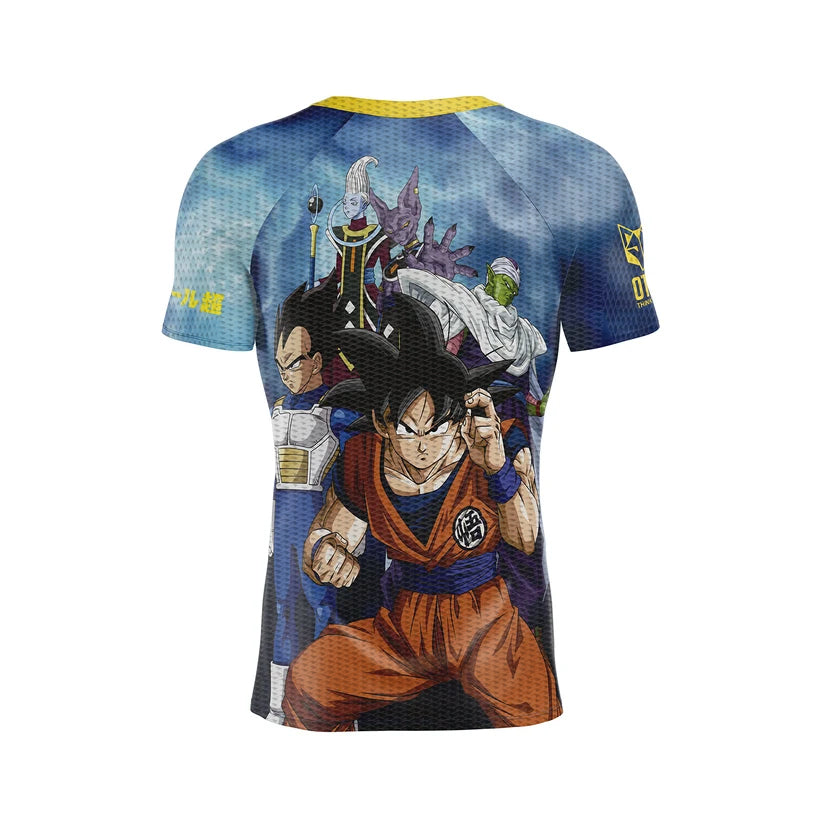 OTSO Herren Kurzarm-Funktionsshirt - Dragon Ball Super Goku Vegeta – Produktansicht 2