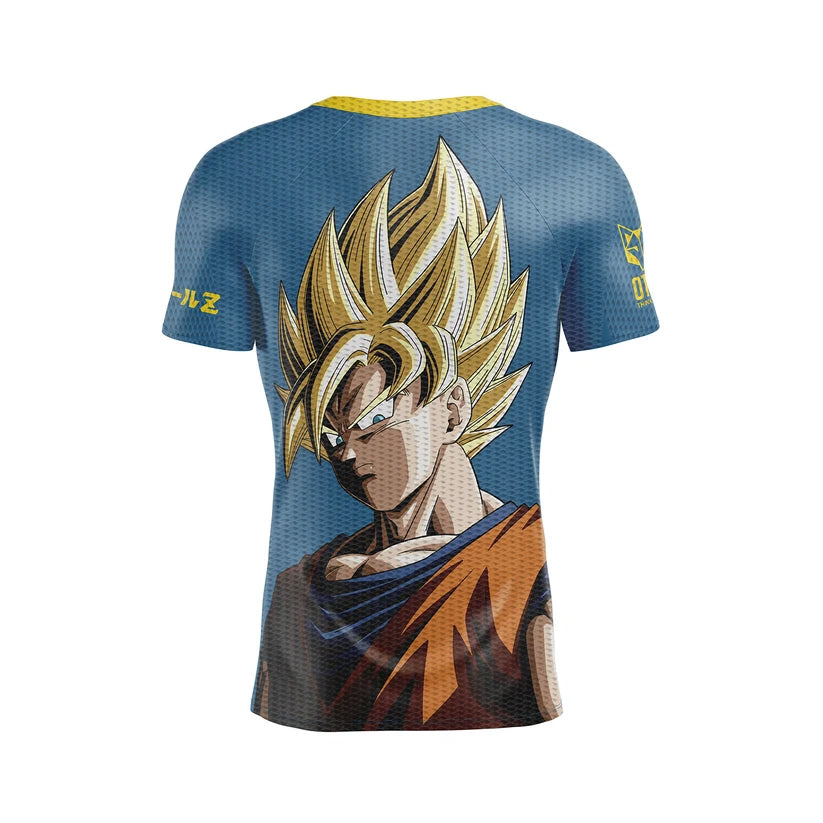 OTSO Herren Kurzarm-Funktionsshirt - Dragon Ball Z Goku – Produktansicht 2