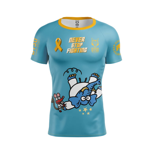 OTSO Kinder Kurzarm-Funktionsshirt (Unisex) - Internationaler Kinderkrebstag 2026 – Produktansicht