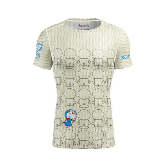 OTSO Herren Kurzarm-Funktionsshirt - Doraemon Dare To Be Different – Produktansicht