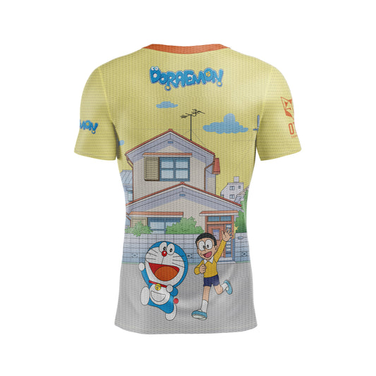 OTSO Herren Kurzarm-Funktionsshirt - Doraemon Friends forever – Produktansicht 2
