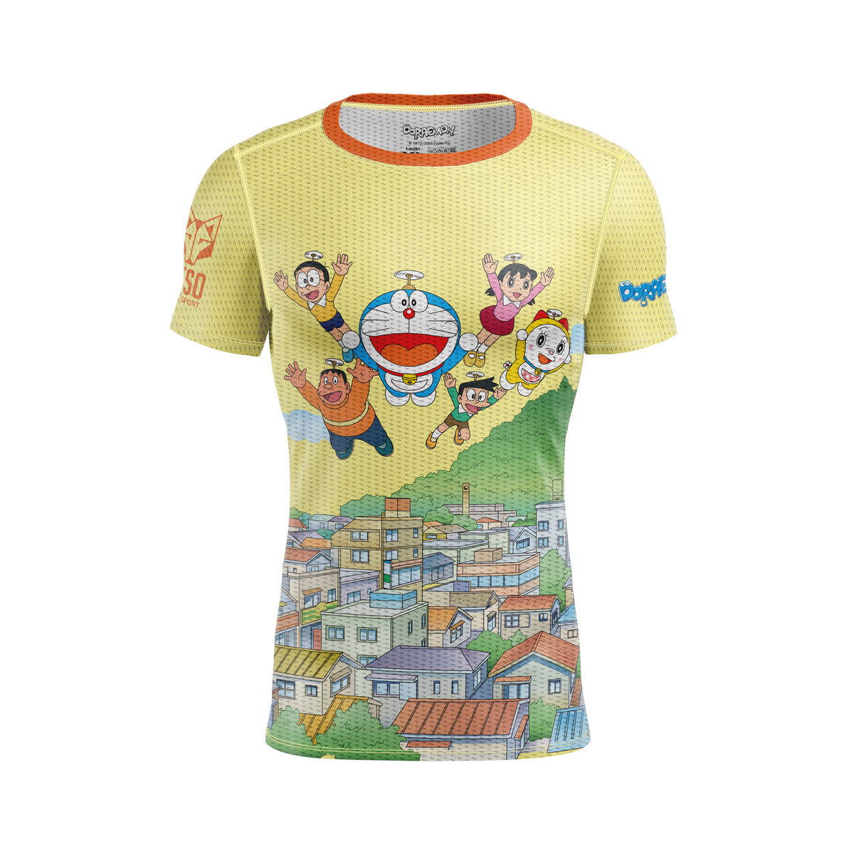 OTSO Herren Kurzarm-Funktionsshirt - Doraemon Friends forever – Produktansicht