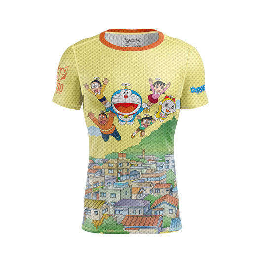 OTSO Herren Kurzarm-Funktionsshirt - Doraemon Friends forever – Produktansicht