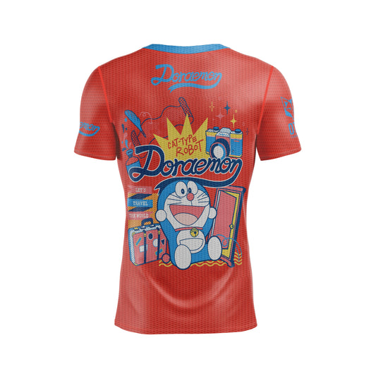 OTSO Herren Kurzarm-Funktionsshirt - Doraemon I Am Doraemon – Produktansicht 2