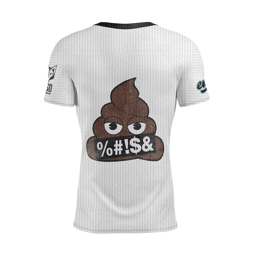 OTSO Herren Kurzarm-Funktionsshirt - Emoji Déjà Poo – Produktansicht 2