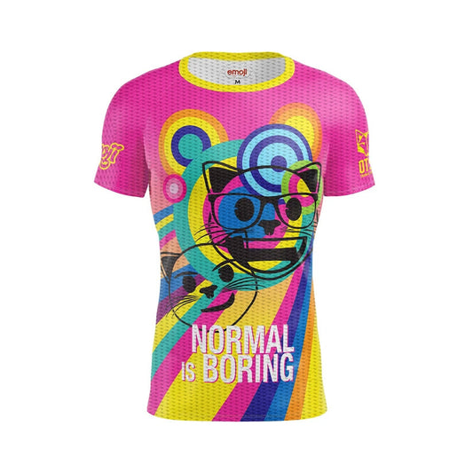 OTSO Herren Kurzarm-Funktionsshirt - Emoji Normal Is Boring – Produktansicht