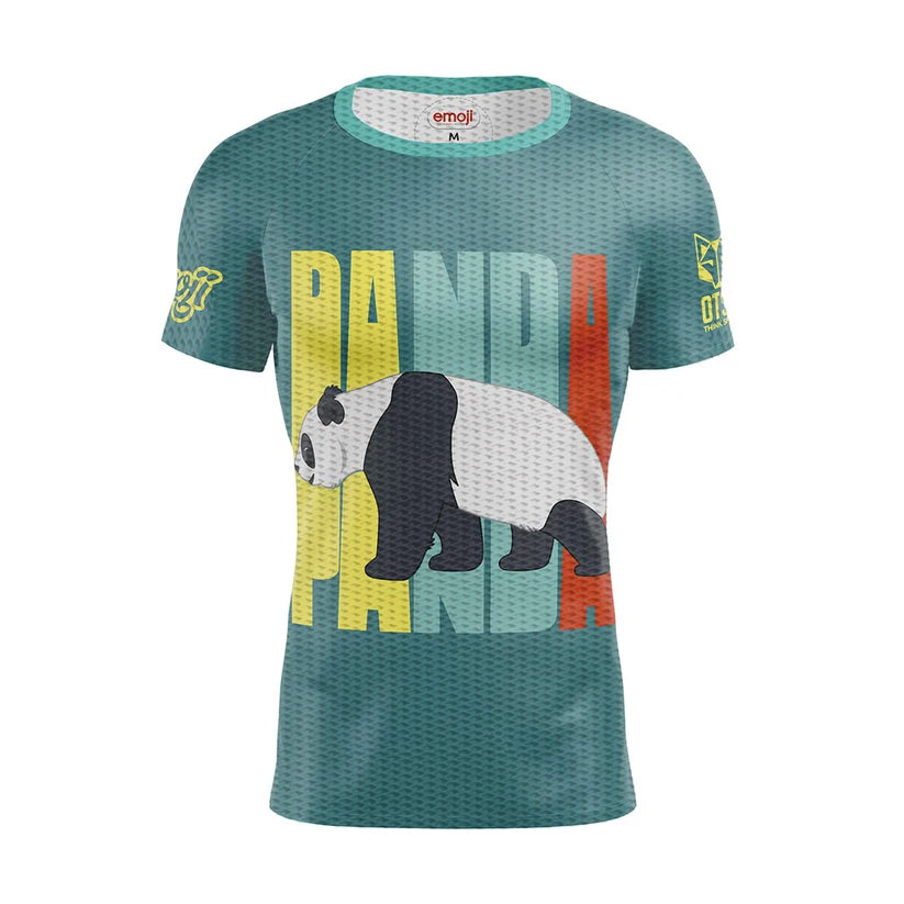 OTSO Herren Kurzarm-Funktionsshirt - Emoji Panda – Produktansicht