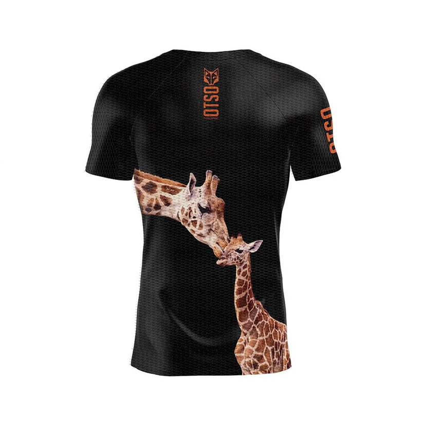 OTSO Herren Kurzarm-Funktionsshirt - Giraffe – Produktansicht 2