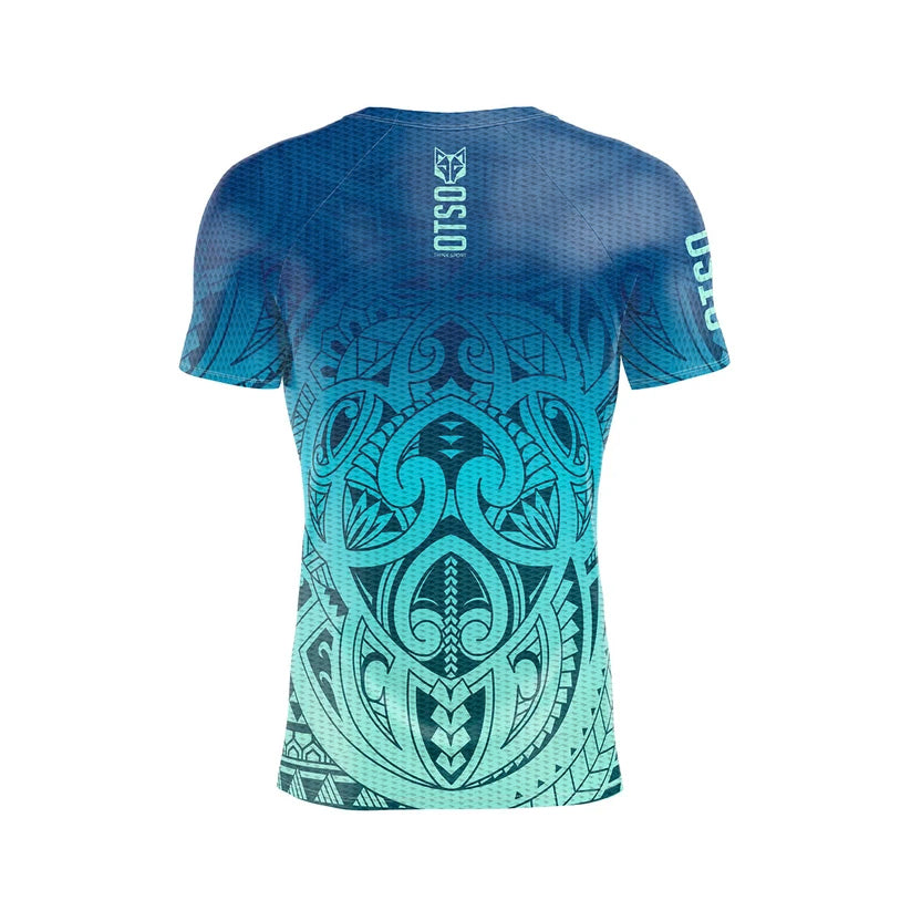 OTSO Herren Kurzarm-Funktionsshirt - Maori Tangaroa – Produktansicht 2