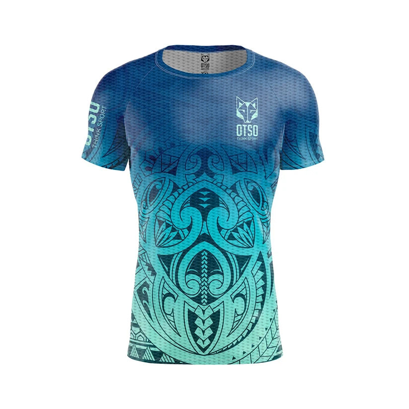 OTSO Herren Kurzarm-Funktionsshirt - Maori Tangaroa – Produktansicht