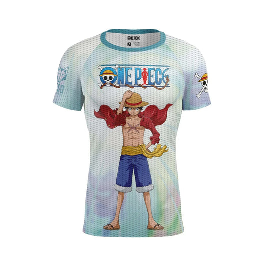 OTSO Herren Kurzarm-Funktionsshirt - One piece fishman luffy and the crew green – Produktansicht