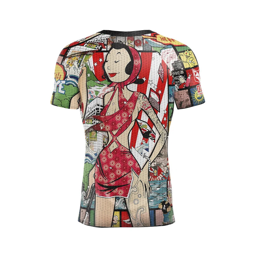 OTSO Herren Kurzarm-Funktionsshirt - Popeye Art Show – Produktansicht 2