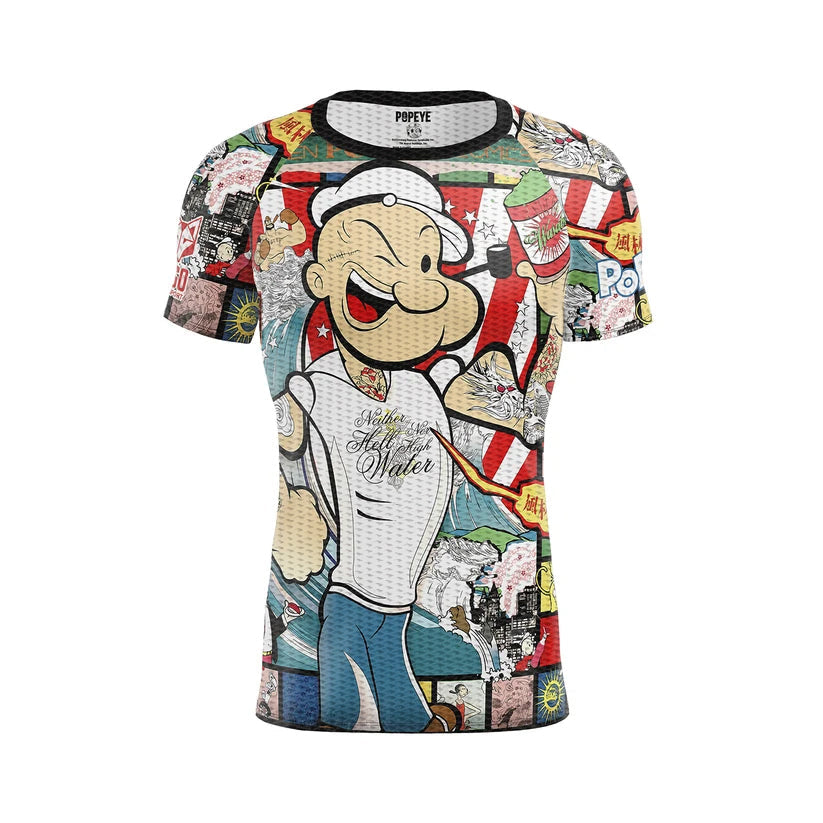 OTSO Herren Kurzarm-Funktionsshirt - Popeye Art Show – Produktansicht