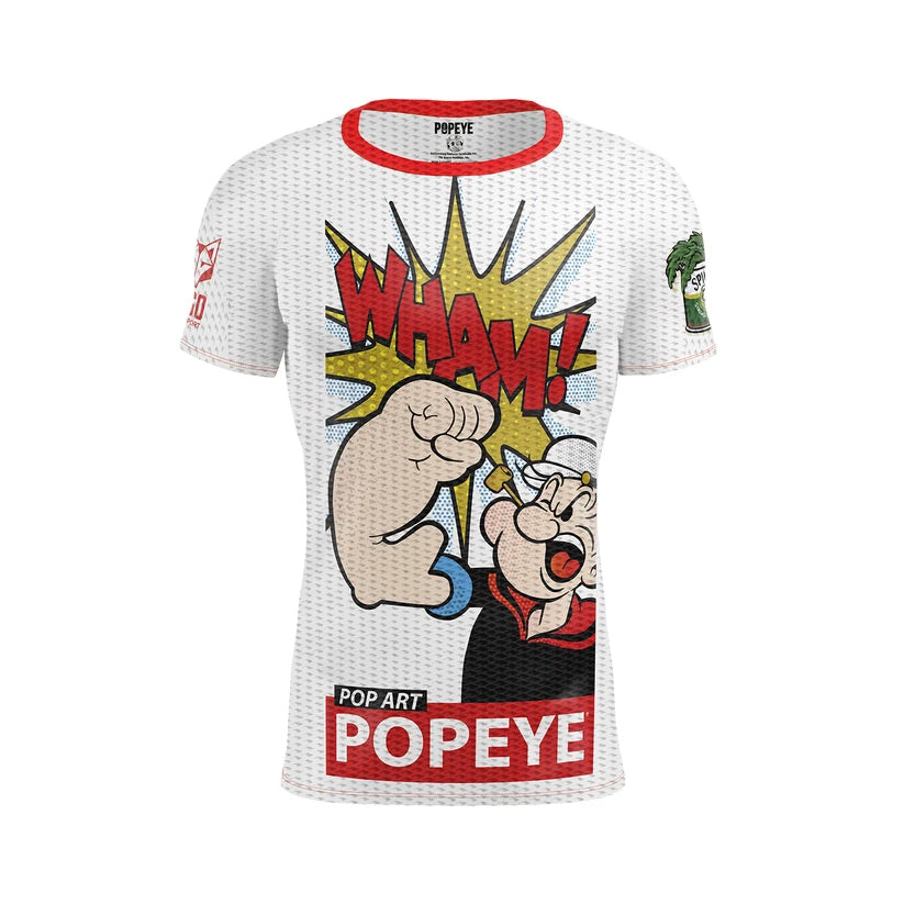 OTSO Herren Kurzarm-Funktionsshirt - Popeye Pop Art – Produktansicht