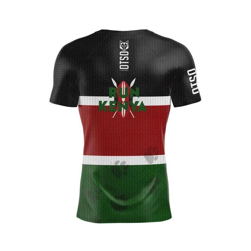 OTSO Herren Kurzarm-Funktionsshirt - Run Kenya – Produktansicht 2