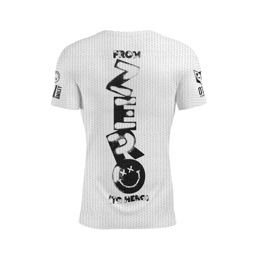 OTSO Herren Kurzarm-Funktionsshirt - S.W.Smiley Airbrushed Infinity – Produktansicht 2