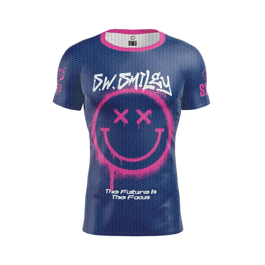 OTSO Herren Kurzarm-Funktionsshirt - S.W.Smiley Graffiti – Produktansicht