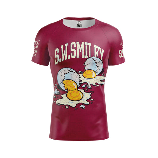 OTSO Herren Kurzarm-Funktionsshirt - S.W.Smiley Concrete Canvas Egg – Produktansicht