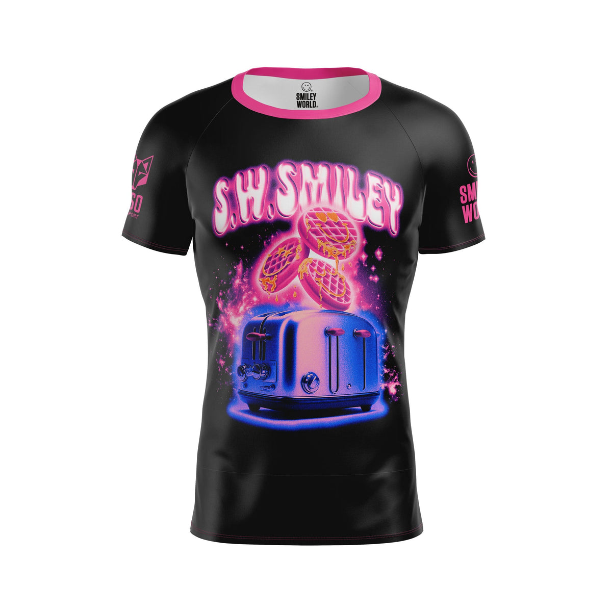 OTSO Herren Kurzarm-Funktionsshirt - S.W.Smiley Concrete Canvas Toaster – Produktansicht