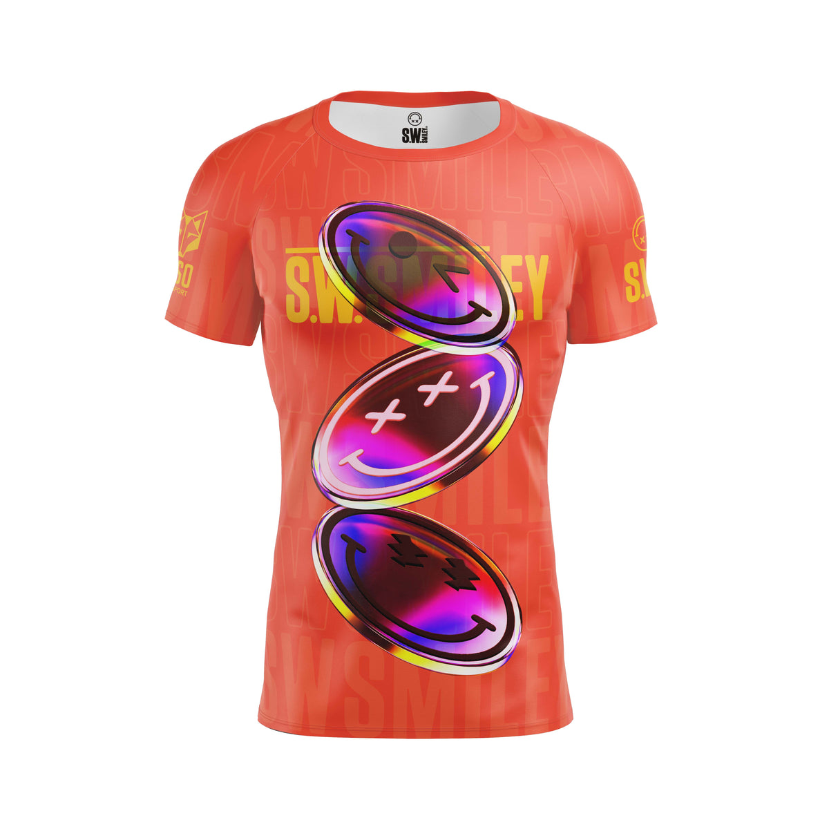 OTSO Herren Kurzarm-Funktionsshirt - S.W.Smiley Sensoral Shimmer – Produktansicht
