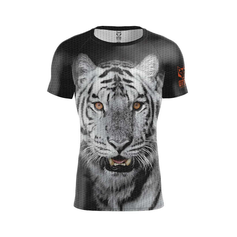 OTSO Herren Kurzarm-Funktionsshirt - Tiger – Produktansicht