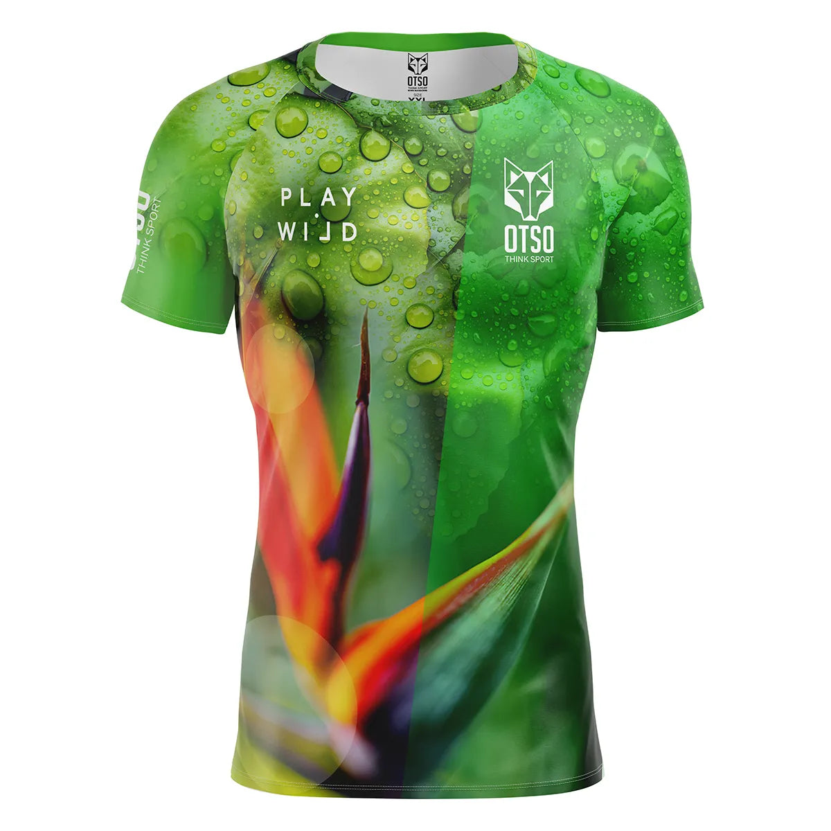 OTSO Herren Padel-Kurzarmshirt - Paradise – Produktansicht