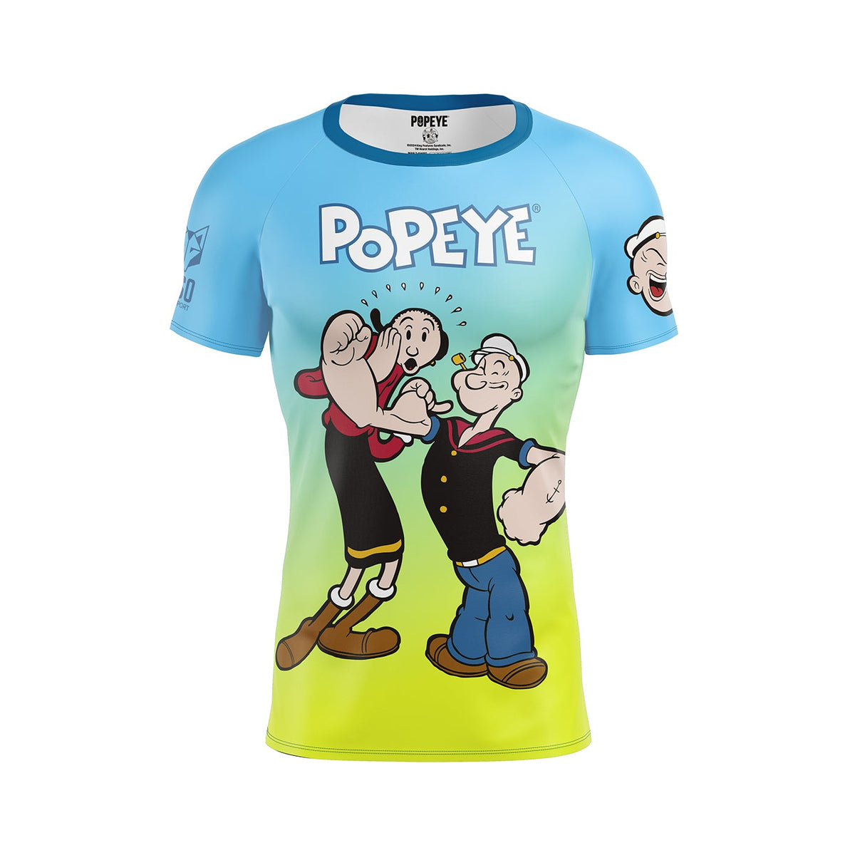 OTSO Herren Kurzarm-Funktionsshirt - Popeye & Olive – Produktansicht