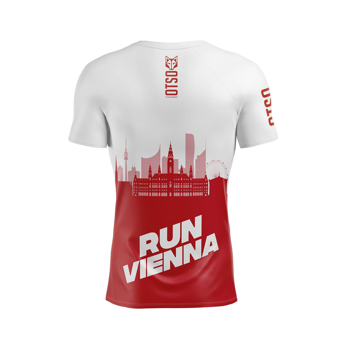 OTSO Herren Kurzarm-Funktionsshirt - Run Vienna Wurstelprater – Produktansicht 2