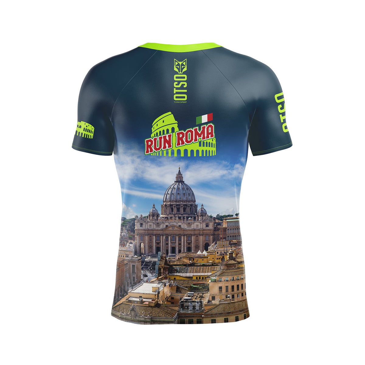 OTSO Herren Kurzarm-Funktionsshirt - Run Roma – Produktansicht