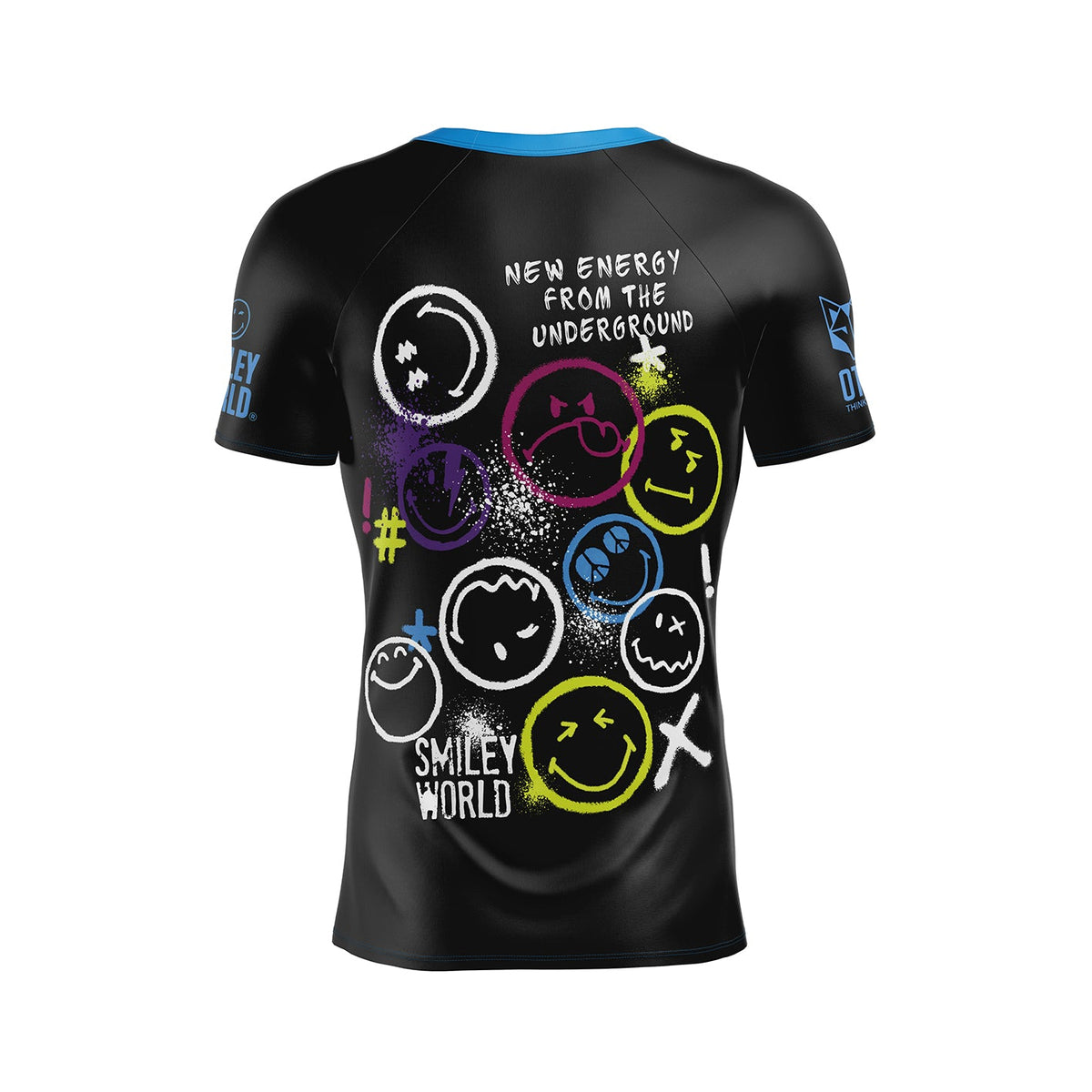 OTSO Herren Kurzarm-Funktionsshirt - S.W.Smiley Festival – Produktansicht 2