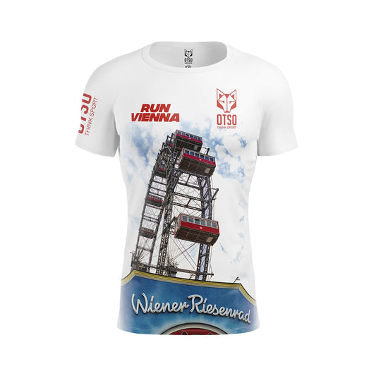 OTSO Herren Kurzarm-Funktionsshirt - Run Vienna Wurstelprater – Produktansicht