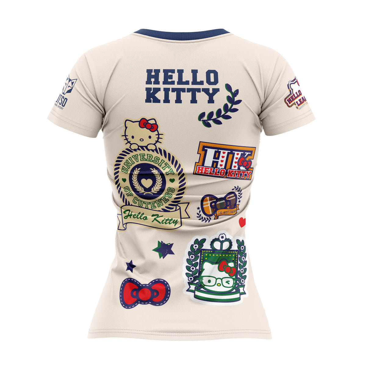 OTSO Damen/Mädchen Kurzarm-Funktionsshirt - Hello Kitty Cheerleading – Produktansicht 2