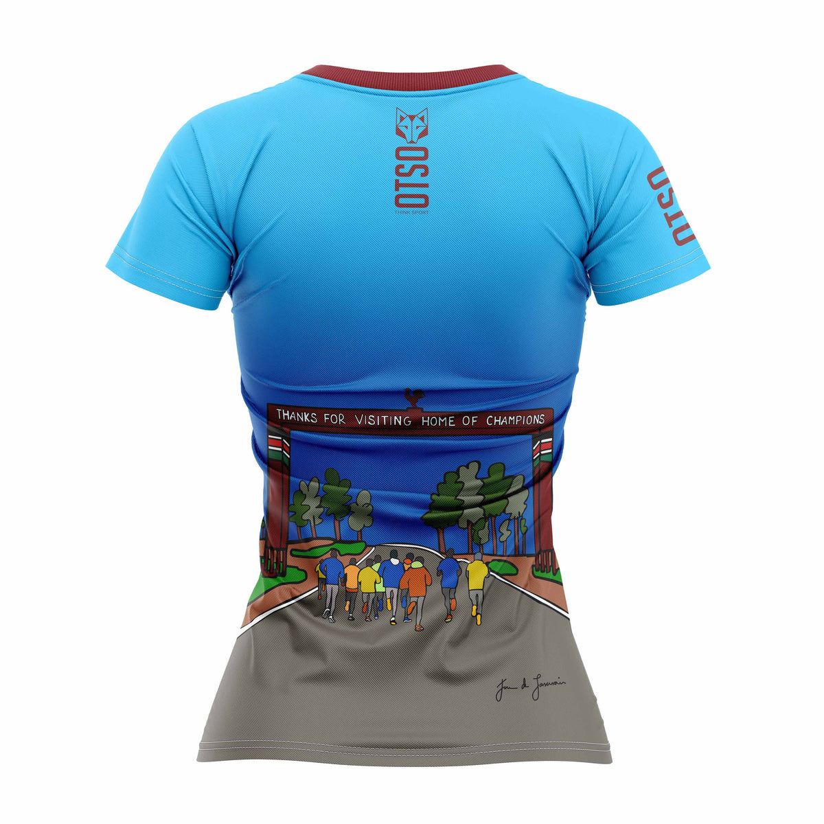 OTSO Damen Kurzarm-Funktionsshirt - Iten – Produktansicht 2