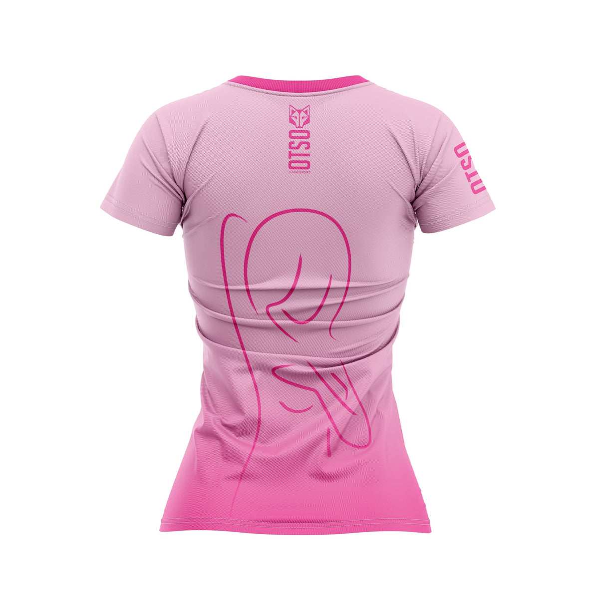 OTSO Damen Kurzarm-Funktionsshirt - Never Stop Fighting – Produktansicht 2