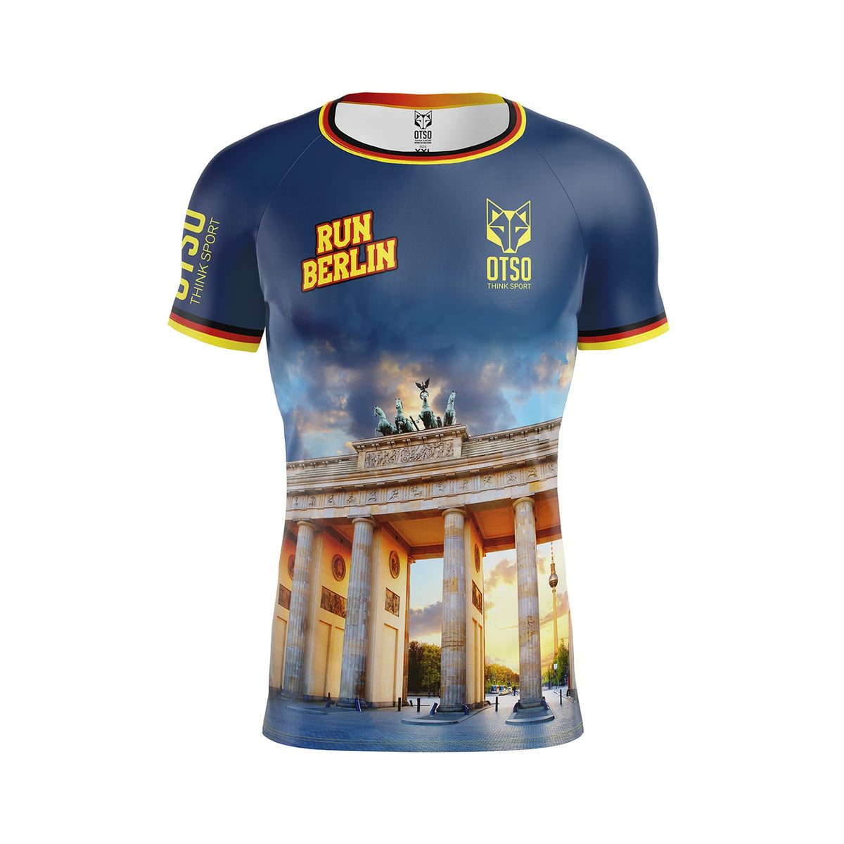OTSO Herren Kurzarm-Funktionsshirt - Run Berlin 2024 – Produktansicht