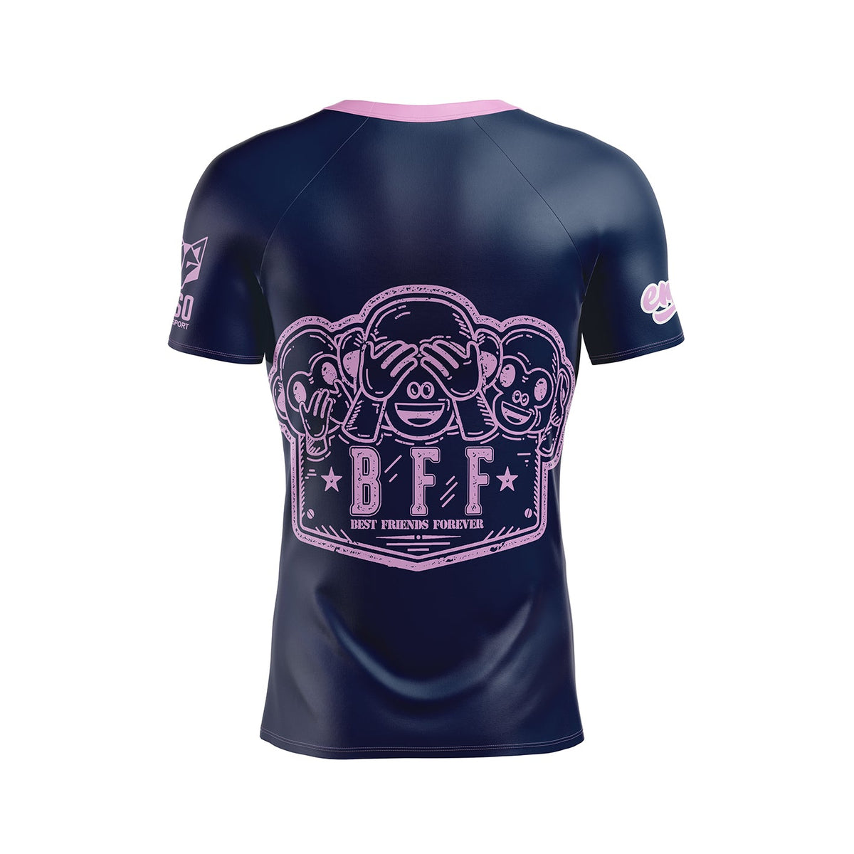 OTSO Herren Kurzarm-Funktionsshirt - Emoji Love First – Produktansicht 2