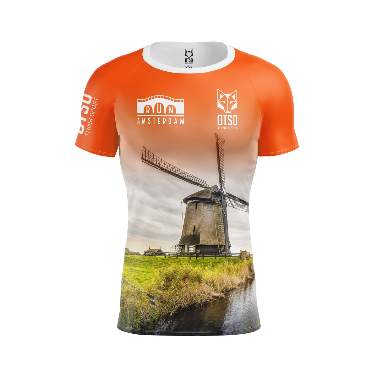 OTSO Herren Kurzarm-Funktionsshirt - Run Ámsterdam 2024 – Produktansicht