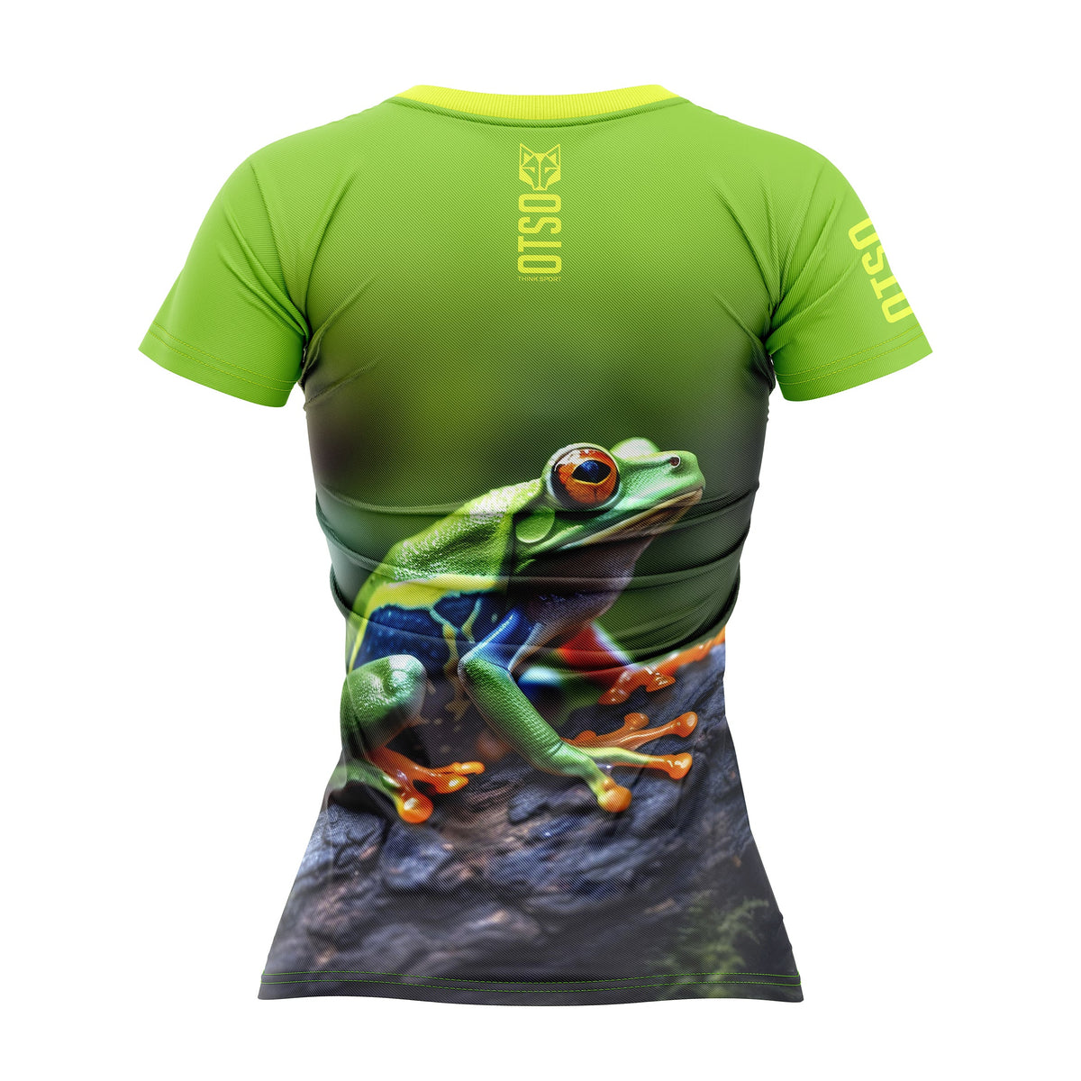 OTSO Damen Kurzarm-Funktionsshirt - Frog – Produktansicht 2