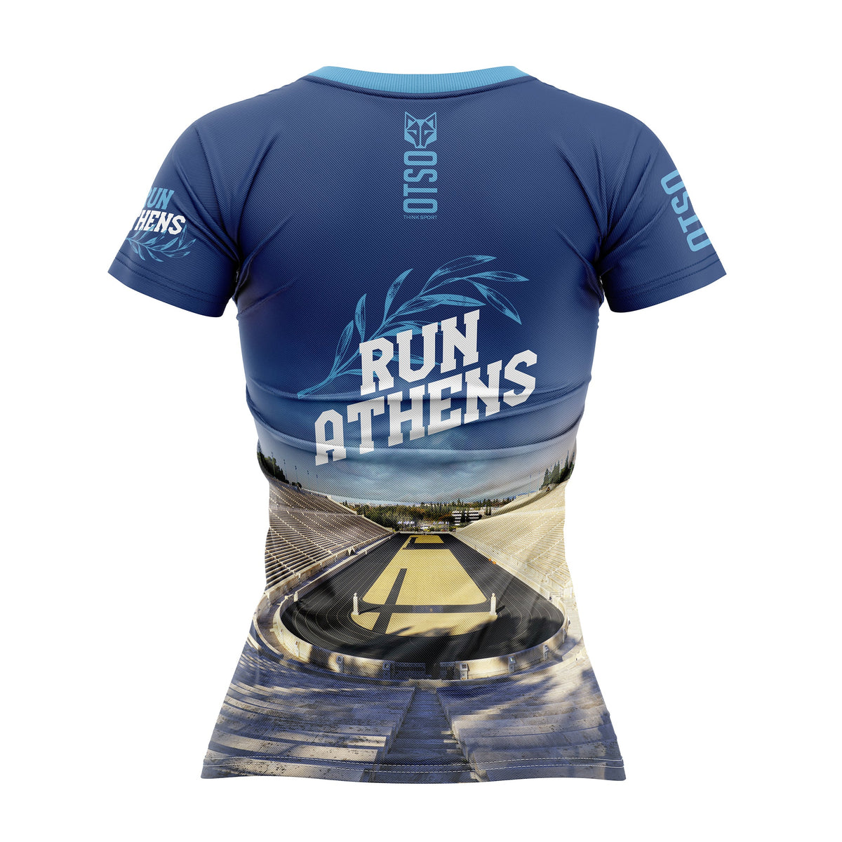 OTSO Damen Kurzarm-Funktionsshirt - Run Athens – Produktansicht 2