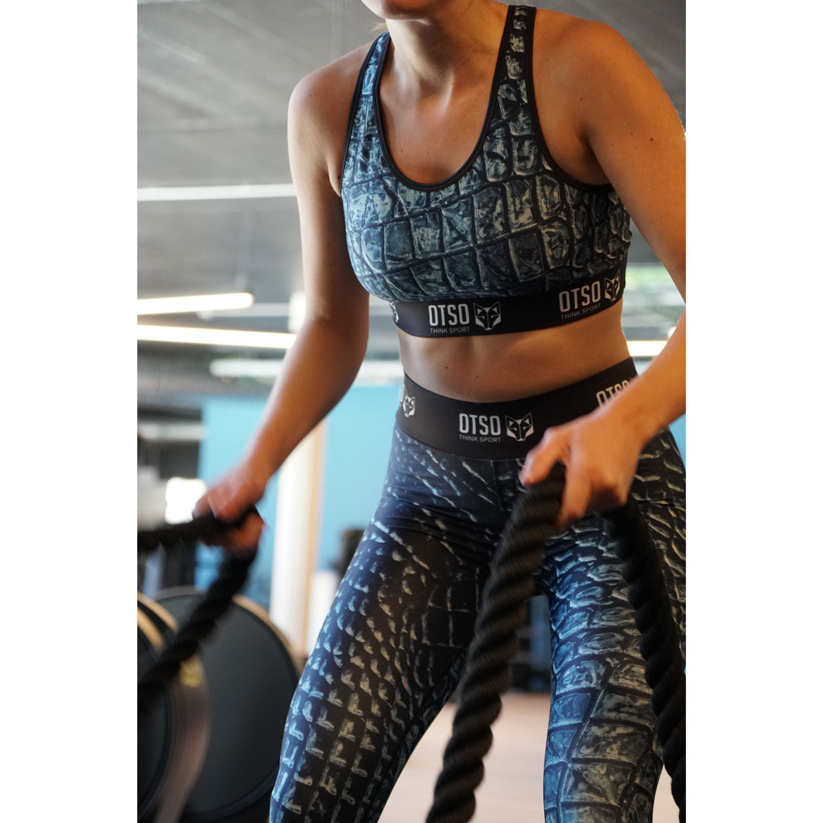OTSO Damen Sportleggings - Black Snake – Produktansicht 10
