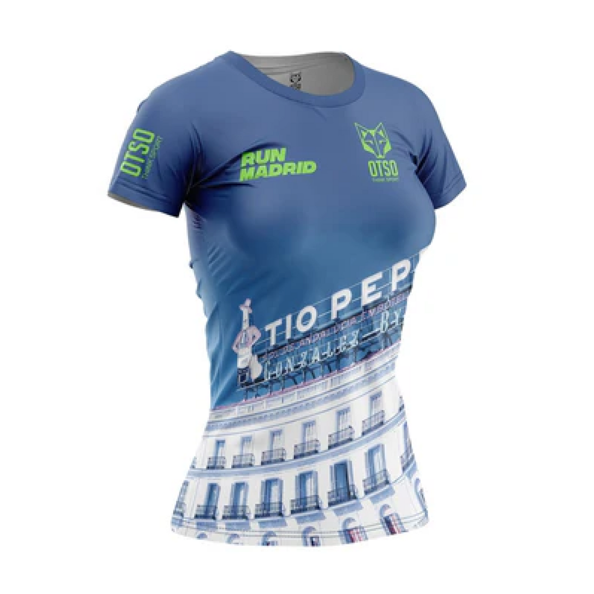 OTSO Damen Kurzarm-Funktionsshirt - Run Madrid Tio Pepe – Produktansicht