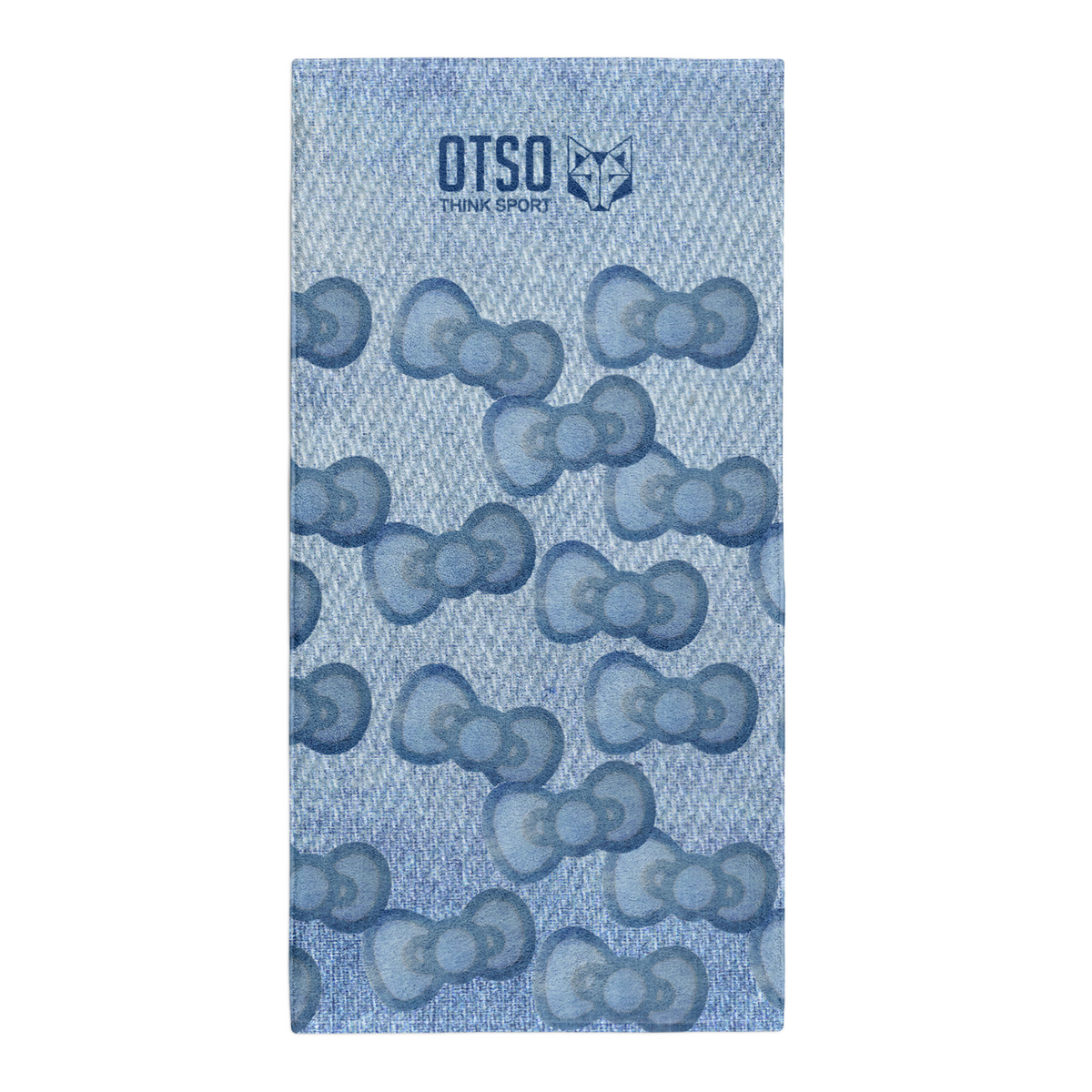 OTSO Mikrofaser-Sporthandtuch - Hello Kitty Denim – Produktansicht 2