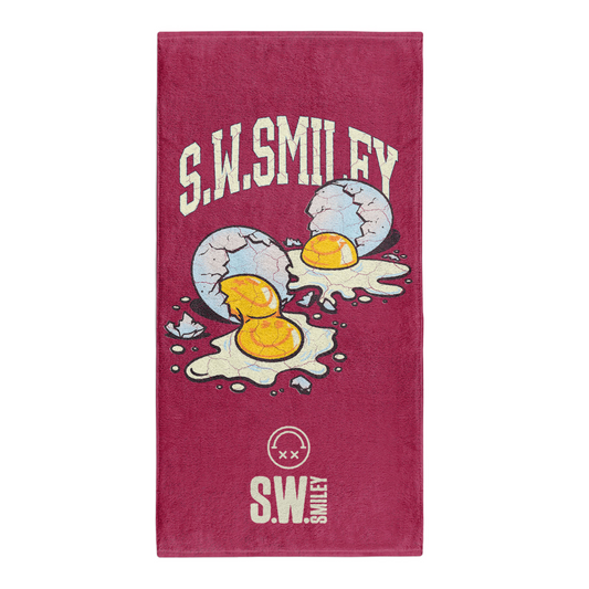 OTSO Mikrofaser-Sporthandtuch - S.W.Smiley Concrete Canvas Eggs – Produktansicht