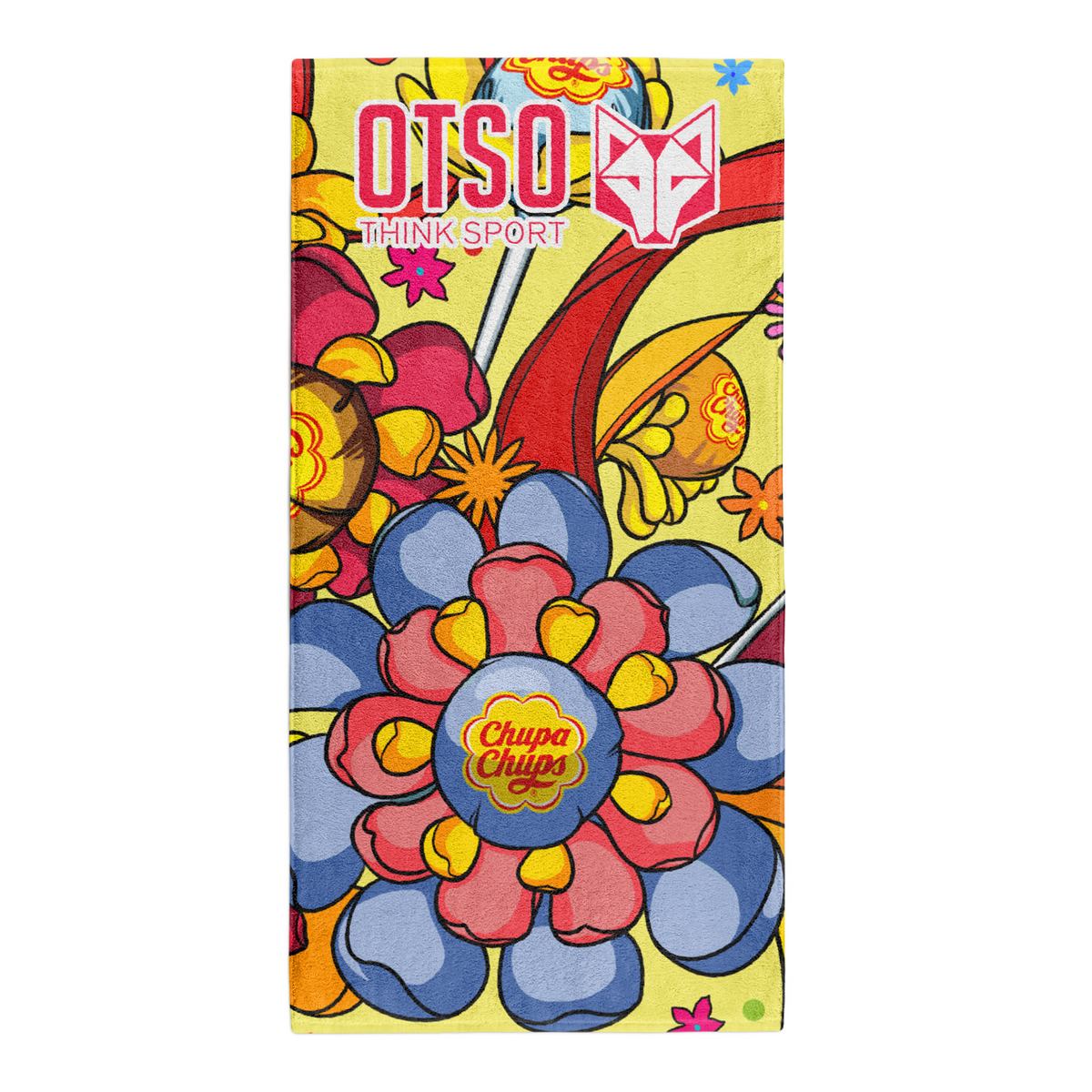 OTSO Mikrofaser-Sporthandtuch - Chupa Chups Flower – Produktansicht 2