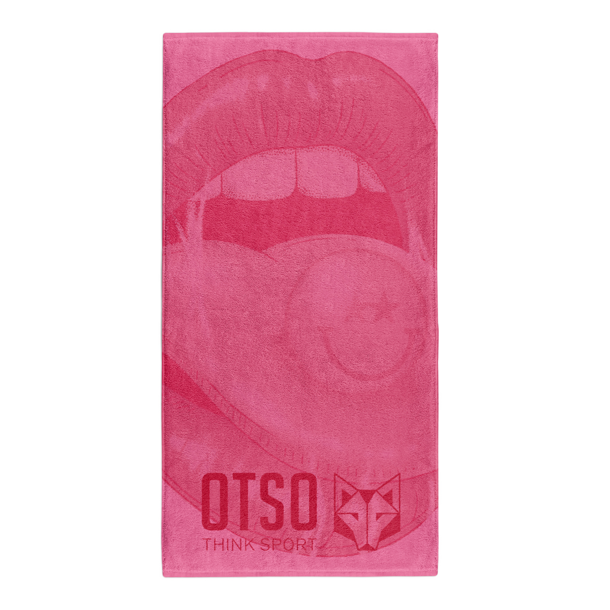OTSO Mikrofaser-Sporthandtuch - S.W.Smiley Hella Good – Produktansicht 2