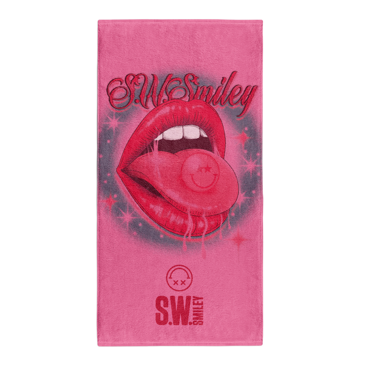 OTSO Mikrofaser-Sporthandtuch - S.W.Smiley Hella Good – Produktansicht