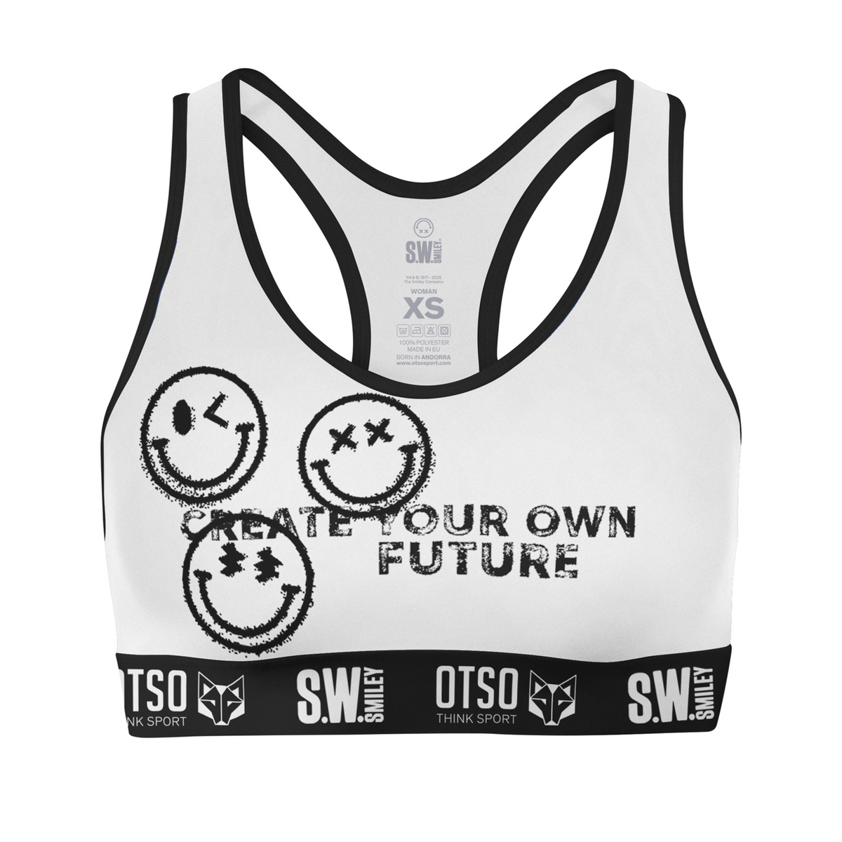 OTSO Damen Sporttop - S.W.Smiley Airbrushed Infinity – Produktansicht